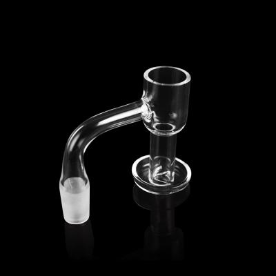 China 90 Degree Seamless Clear Quartz Terp Slurper Quartz Banger for sale