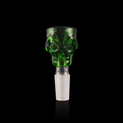 China 14mm Bowl Male Joint Glass Bong Bowl Borosilicate Glass Green for sale