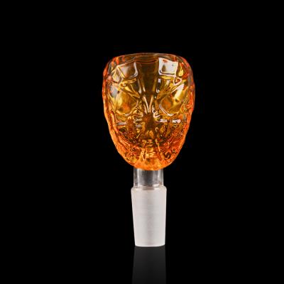 China Cawonderland Spider Mask Glass Bong Bowl , Glass Slide Bowl Customized for sale