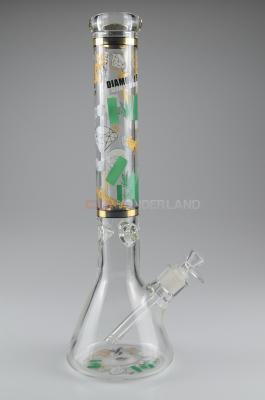 China 14mm Female Joint Diamond Glass Beaker Bong High Borosilicate Bongs for sale