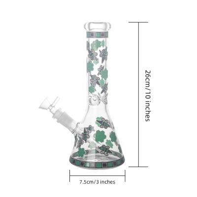 China Middle Sized Honeybee Hookah Glass Pipes 10 Inches Glow In Dark for sale