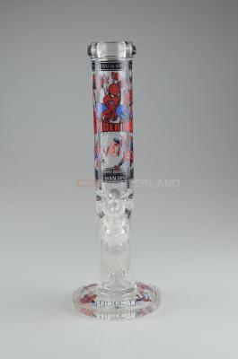 Chine Tube droit Bong Hookah Glass Water Pipe de haut Borosilicate d'homme d'araignée à vendre