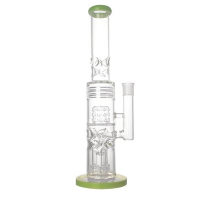 China 15 van de Rechte Glasduim Tank Bong Branch Filter And Honeycomb Te koop