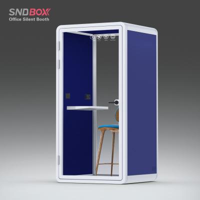 China Adjustable (height) Company Using One Person Silence Phone Pod Modular Soundproof Telephone Acoustic Booth for sale