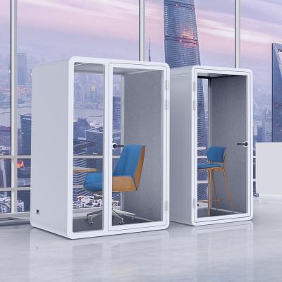 China Adjustable (height) 35db sound proofoffice meeting pod meeting room no glue soundproof booth zero disturbance for 6 person meeting Co-working space for sale