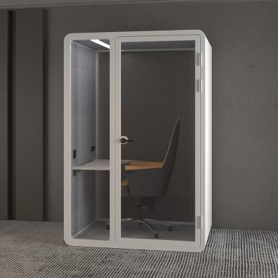 China Adjustable (height) Office Pod Meeting Work Pods Acoustic Silent Cabin For Office Soundproof Booth with USB WIFI for sale