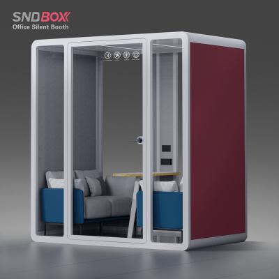 China Adjustable (height) Optional color telephone booth office pods conference silent pods for hotel lobby for sale