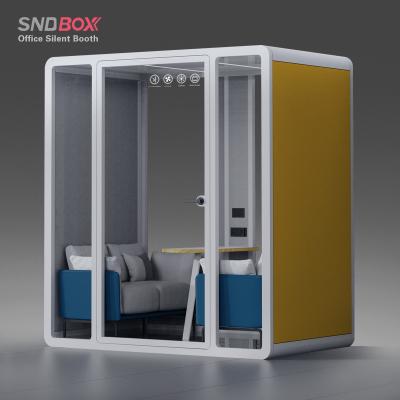 China Adjustable (height) Meeting booths and soundproof office pods with ventilation system for sale