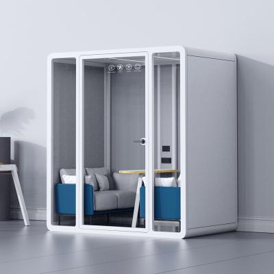 China Adjustable (height) Assembled pod soundproof booth home office partition private office movable meeting pod France with 12V-USB Socket for sale