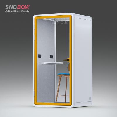 China Adjustable (height) Portable office telephone booth removable soundproof vocal booths single telephone booth cabinet for sale