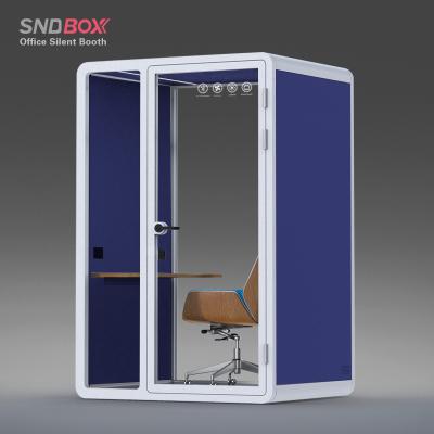 China Adjustable (height) Prefab Office Sound Proof Booth Indoor Outdoor Acoustic Office Phone Booth Latest Silent Booth Office Pod for sale