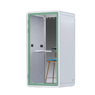 China Adjustable (height) Hot selling Movable Portable Meeting Indoor Work Studio Vocal Silence Private Office Pod Shed Acoustic Soundproof Office Pods for sale