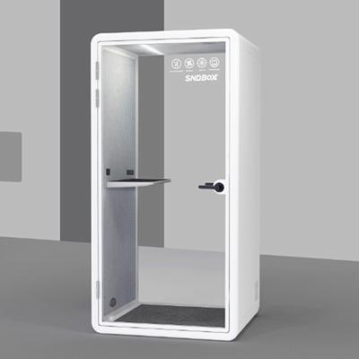 China Adjustable (height) Removable Silent Cabin Privacy Work Office Phone Call Booth Meeting Office Pod Sound Proof Booth Phone Booth for sale