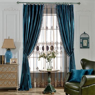 China Blackout China Manufacturer Velvet Bedroom Window Curtains For Modern Living Room for sale