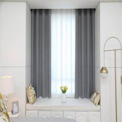 China Blackout Blackout Curtains Blackout Window KT Gray And Yellow Panels For Hotel Blackout Soundproof Luxury Curtain for sale