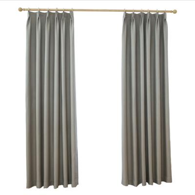 China Blackout Hot Selling Ready Made Linen Fabric In Stock Window Curtains For Living Room for sale