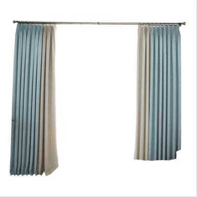 China Black Cotton Ready Made Blackout Wick Curtains For Living Room for sale