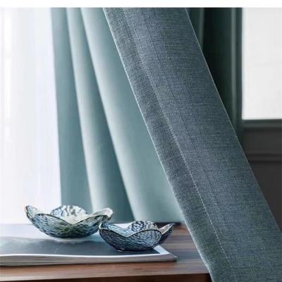 China Blackout Fabric Shade Linen Curtain For Living Room for sale