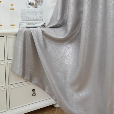 China Blackout Modren Style One Piece Gold Foil Printed Backout Curtains Ready Made for sale