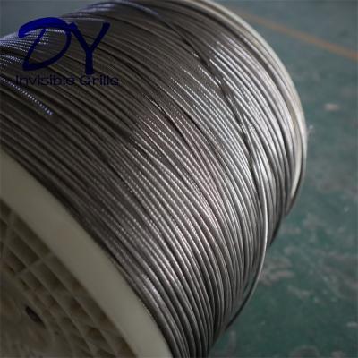 China 304 Stainless Steel Wire 316 Steel Wire For Window Invisible Grille For Hotel Safety for sale