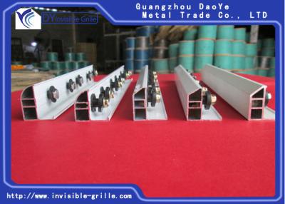China Hardy Material Aluminium Rail Track For Invisible Grilles With 2mm Thickness for sale