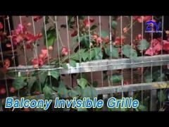 Window Balcony Invisible Grille SS316 Anti Rust For Cat / Child Protection