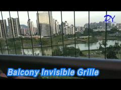 Curtain Balcony Invisible Grille 3mm Thickness 316 Wire ASTM Modernize