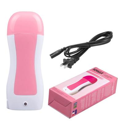 China Exfoliators Mini Portable Pink Wax Melt Electric Depilatory Wax Heater Roll On Wax Warmer Hair Removal for sale