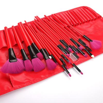 China 2021 Professional Super Soft Nylon Eyeshadow Brush Hair Makeup Cosmetic Brushes With Bag 24pcs Makeup Brush Set Wholesale Private Label for sale