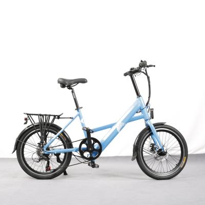 China Popular Lightweight Aluminum LCD Display 20*1.75 Frame 36V 250W SHIMANO 7 Speed ​​Aluminum Alloy E-Bike 10AH City Electric Bike for sale