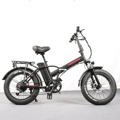 China New Design 20*4.0 Aluminum Alloy Folding Frame 300W/500W 48V Fat Tire Electric Bicycle for sale