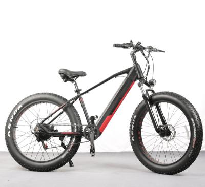 China Latest Design Aluminum Alloy High Power 36v 500w 10ah 7speed Fat Tire Electric Snow Bike for sale