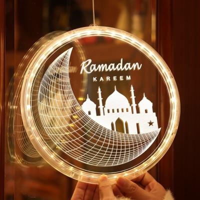 China Fairy Window Lights Ramadan Star Lights Wall Decoration Hanging Fairy Window Led Lights for Patio Bedroom Party Outdoor Indoor Decor for sale