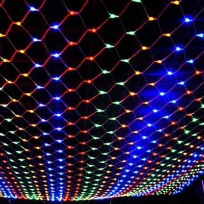 China Outdoor Led Fishing Net Lights NL-003 Colorful Christmas Net Light Cool White for sale