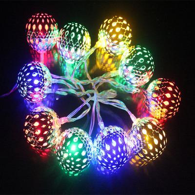 China Best DIY Cork Battery Operated LED Indoor Convenient Connection Decoration Metal Ball LED Fairy Christmas Decoration for sale