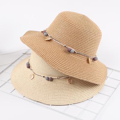 China Fashion\Wholesale Custom Wide Brim Beach Straw Hats Comfortable\Durable Sun Visor Soft Hat For Women for sale