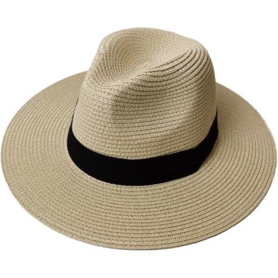 China Fashion\Comfortable\Durable Custom Design Wide Brim Mens Womens Summer Sunproof Panama Straw Hats for sale