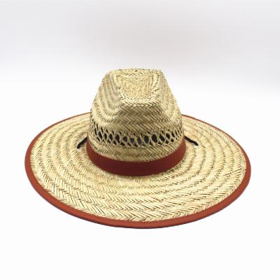 China Wholesale Custom Picture Beach Sun Visor Hat Summer Breathable Lifeguard Straw Hats for sale