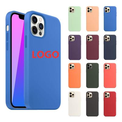 China Liquid Silicone Phone Cases For iphone 12 Pro Max Mobile Cell Phone 13 Max Luxury Original Designer Case For iphone 11 Xs XR 687 Liquid Silicone Case for sale