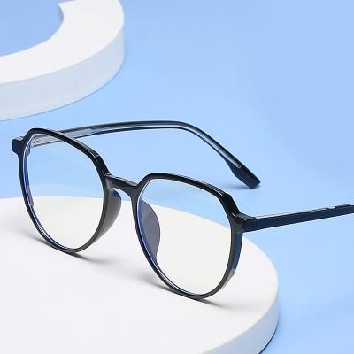 China Retro Comfort Ms. Flat Glass TR90 Frame Against Blue Glass Frames With Mirror Glasses Myopia Lenses for sale