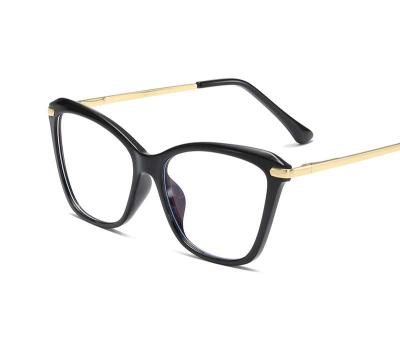 China Simple Butterfly Frame 2021 Cat Eye Anti-Blue Ray Glasses New Shape Fashionable Glass Frame for sale