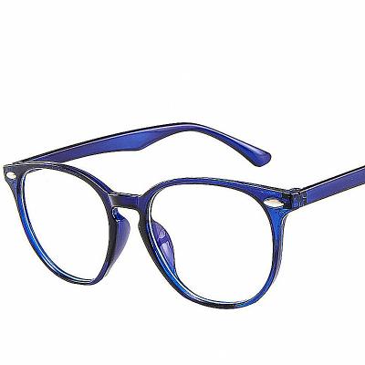 China Fashionable retro art glass frame, round frame, men's and women's computer anti-blue light glasses for sale