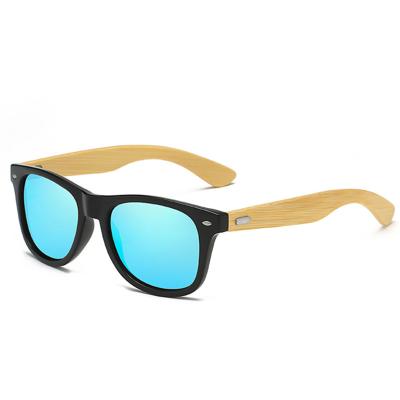 China Bamboo sunglasses 2021 film bamboo square men's new style leg sunglasses colors and women's retro sunglasses bamboo lenses for sale