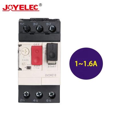 China Motor Starter GV2-ME06C 1-1.6A Motor Protector Circuit Breaker Switch GV2ME06C GV2 Series 3P GV2-ME06C 1-1.6A for sale