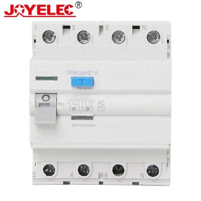 China China Supplier CD 4P RCCB Current Circuit Breakerc Residual Earth Leakage Circuit Breaker AC ELCB MCB 6KA for sale