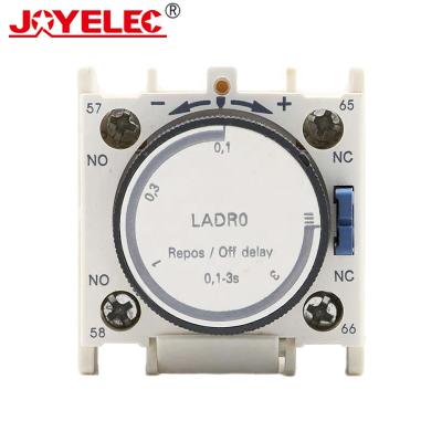 China Auxiliary Contact Module Rest / Off Delay Block 0.1-3s China Factory Supply Direct AC Contactor Module LADR0 for sale