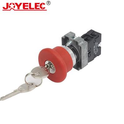 China Emergency stop push button switch with main push button 40mm LA167-B2-BS142 1NC red 1NO1NC LA167-B2-BA142 for sale