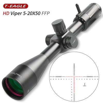 China Wholesale Waterproof / Fogproof / Shockproof Spot T-EAGLE VIPER 5-20x50FFP Hunting Riflescope Mirror Reticle Glass Etching Light Red Illuminated Hunting Optics for sale