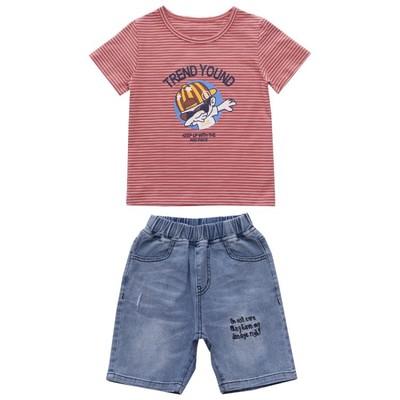 China Custom 100% Cotton Overalls Kids Clothes Stylish Baby Boy Matching Clothing Sets for sale