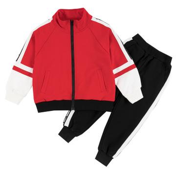 China Cotton 100% 2020 fashion kids one sports suit with two pieces hoodie set for boys for sale